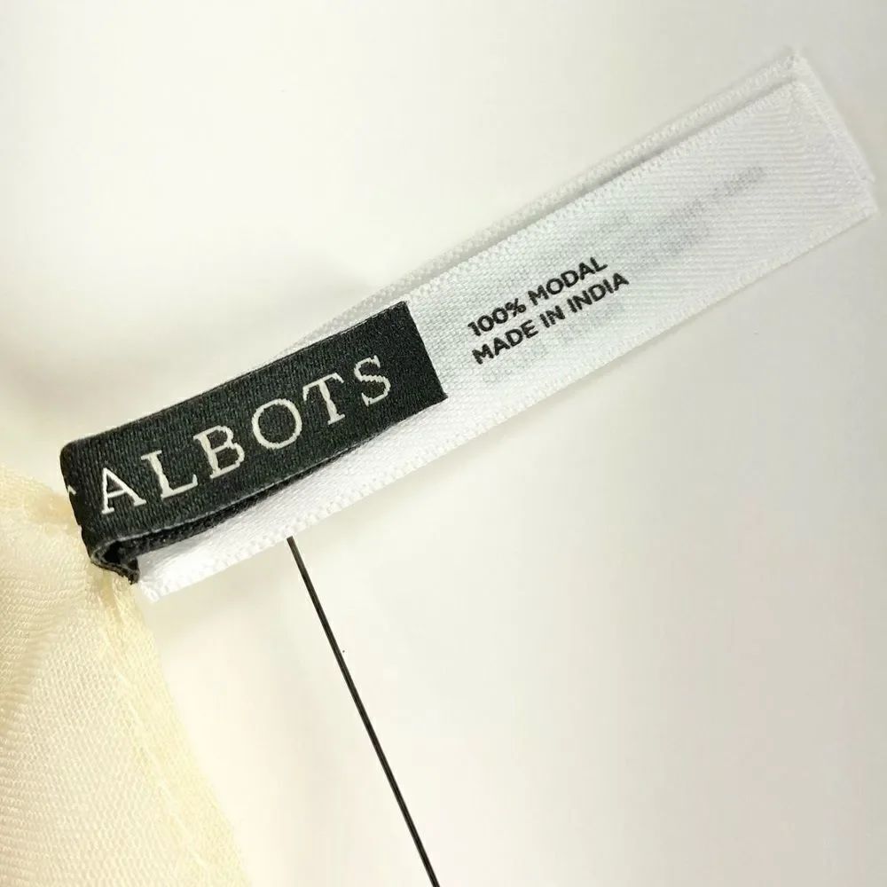 Talbots classic yellow printed scarf - Picture 4 of 6